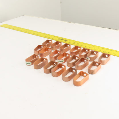 Copper-Plated Steel Swivel Loop Hanger 3/4" IP 1" CT Lot Of 20 (No Hardware)