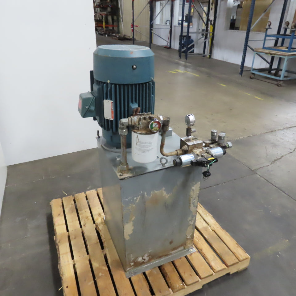 Parker H4BX10488/10 20HP 40-Gallon Hydraulic Power Unit 3PH 460V 15.4GPM 950PSI