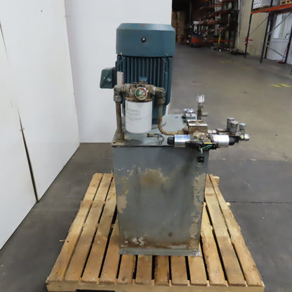 Parker H4BX10488/10 20HP 40-Gallon Hydraulic Power Unit 3PH 460V 15.4GPM 950PSI