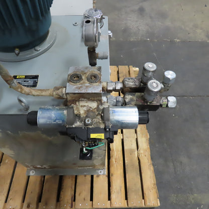 Parker H4BX10488/10 20HP 40-Gallon Hydraulic Power Unit 3PH 460V 15.4GPM 950PSI