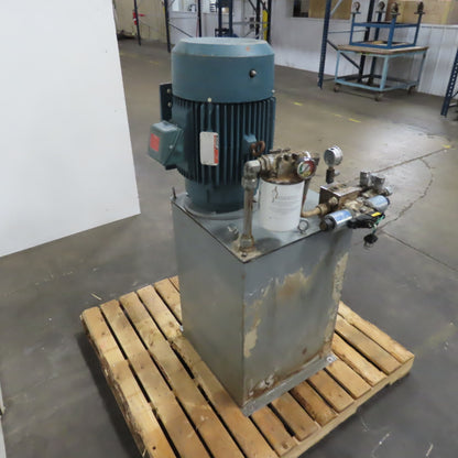 Parker H4BX10488/10 20HP 40-Gallon Hydraulic Power Unit 3PH 460V 15.4GPM 950PSI