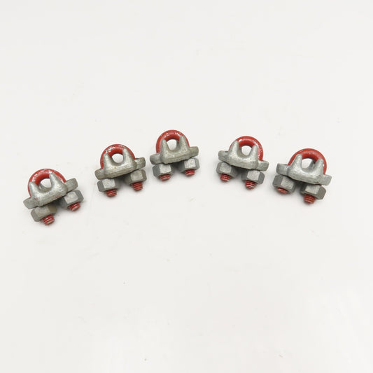 Crosby 3/8" Drop Forged Wire Rope U-Bolt Clamp Clip Lot of 5