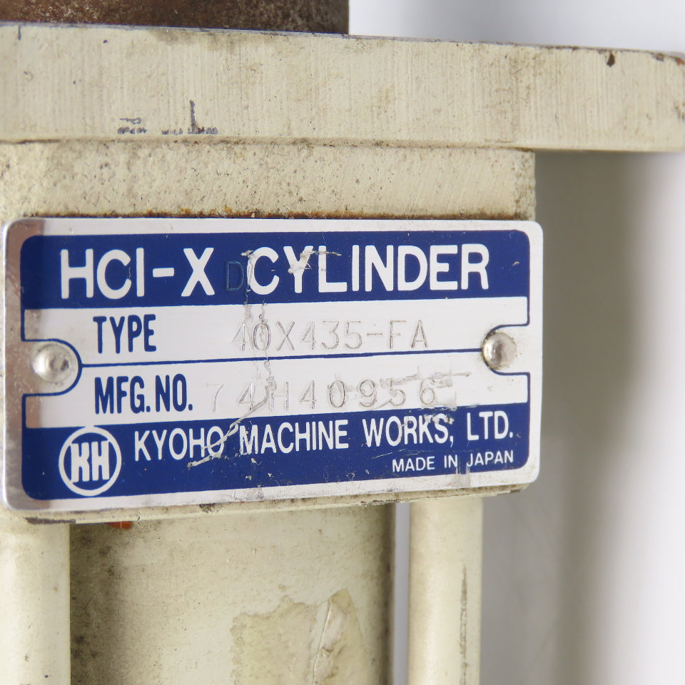 Kyoho Machine HCI-X 40mm Bore 435mm Stroke Double Acting Hydraulic Cylinder