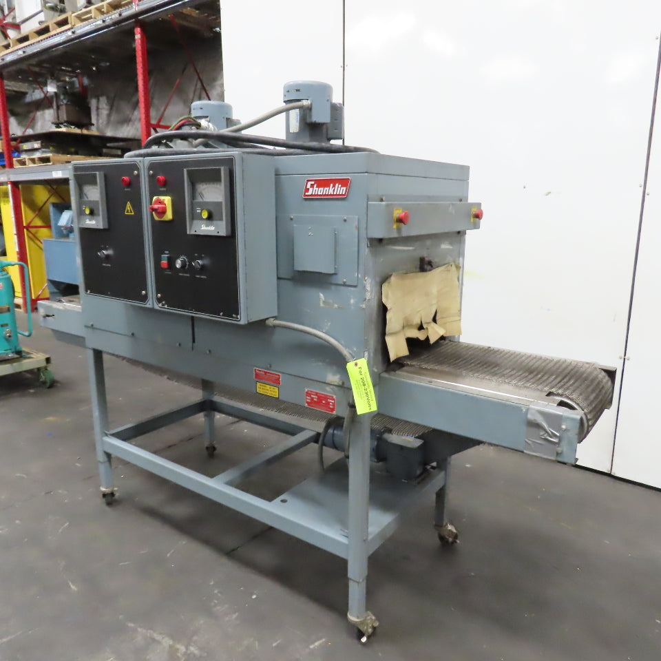 Shanklin T-62 Dual Chamber Shrink Heat Tunnel 230V 3PH 10" H x 18" W Tested