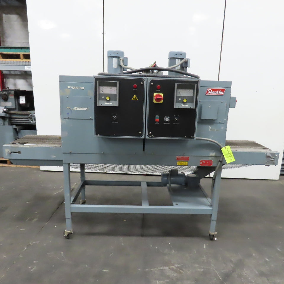 Shanklin T-62 Dual Chamber Shrink Heat Tunnel 230V 3PH 10" H x 18" W Tested