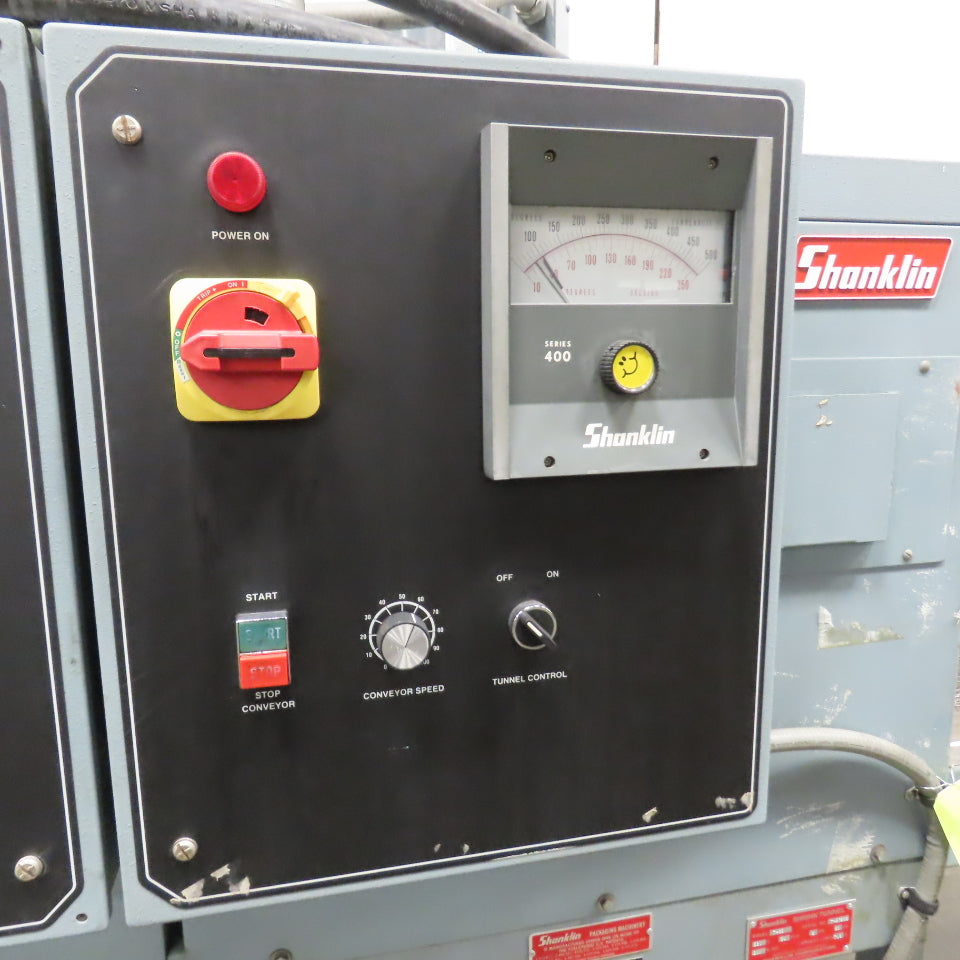 Shanklin T-62 Dual Chamber Shrink Heat Tunnel 230V 3PH 10" H x 18" W Tested