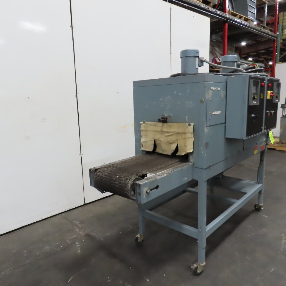 Shanklin T-62 Dual Chamber Shrink Heat Tunnel 230V 3PH 10" H x 18" W Tested