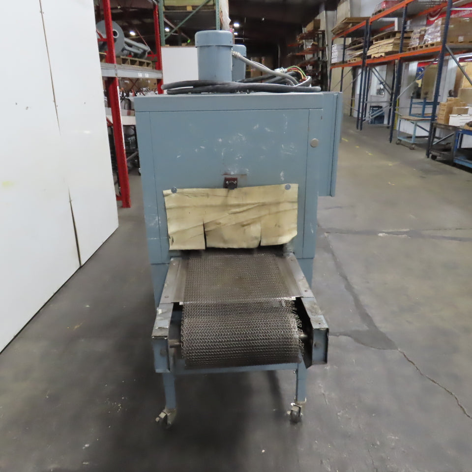 Shanklin T-62 Dual Chamber Shrink Heat Tunnel 230V 3PH 10" H x 18" W Tested