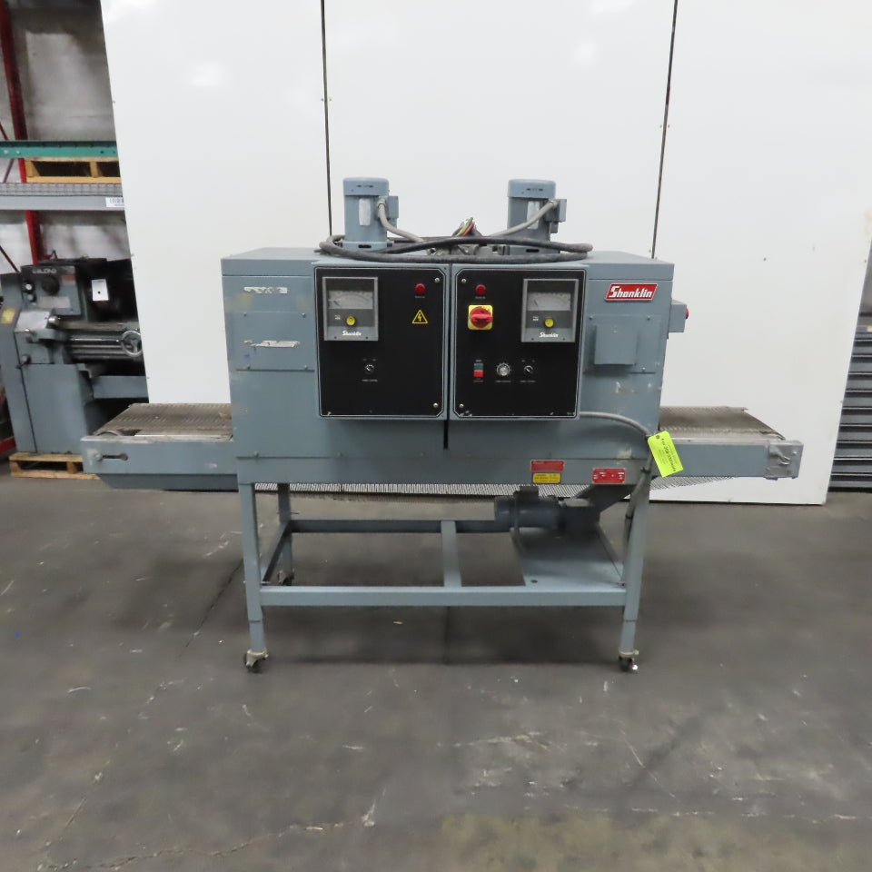 Shanklin T-62 Dual Chamber Shrink Heat Tunnel 230V 3PH 10" H x 18" W Tested