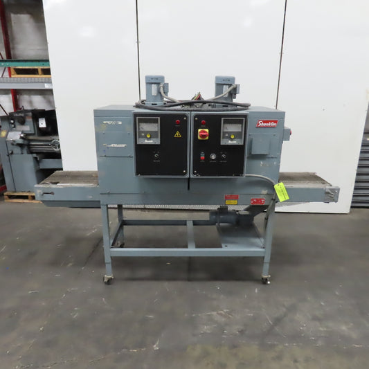 Shanklin T-62 Dual Chamber Shrink Heat Tunnel 230V 3PH 10" H x 18" W Tested