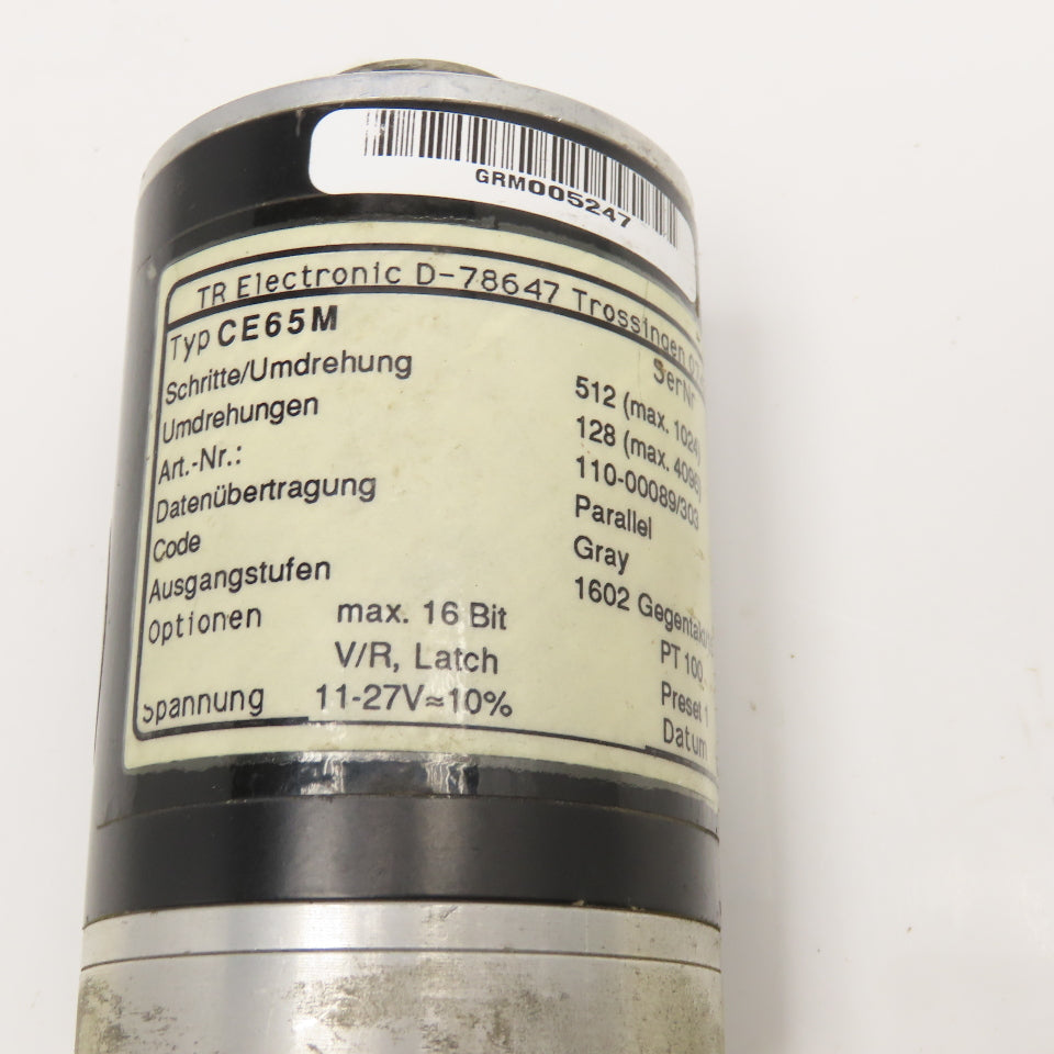 TR Electronic Type CE65M 110-00089/303 Rotary Encoder 11-27V 12mm Shaft