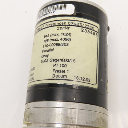 TR Electronic Type CE65M 110-00089/303 Rotary Encoder 11-27V 12mm Shaft