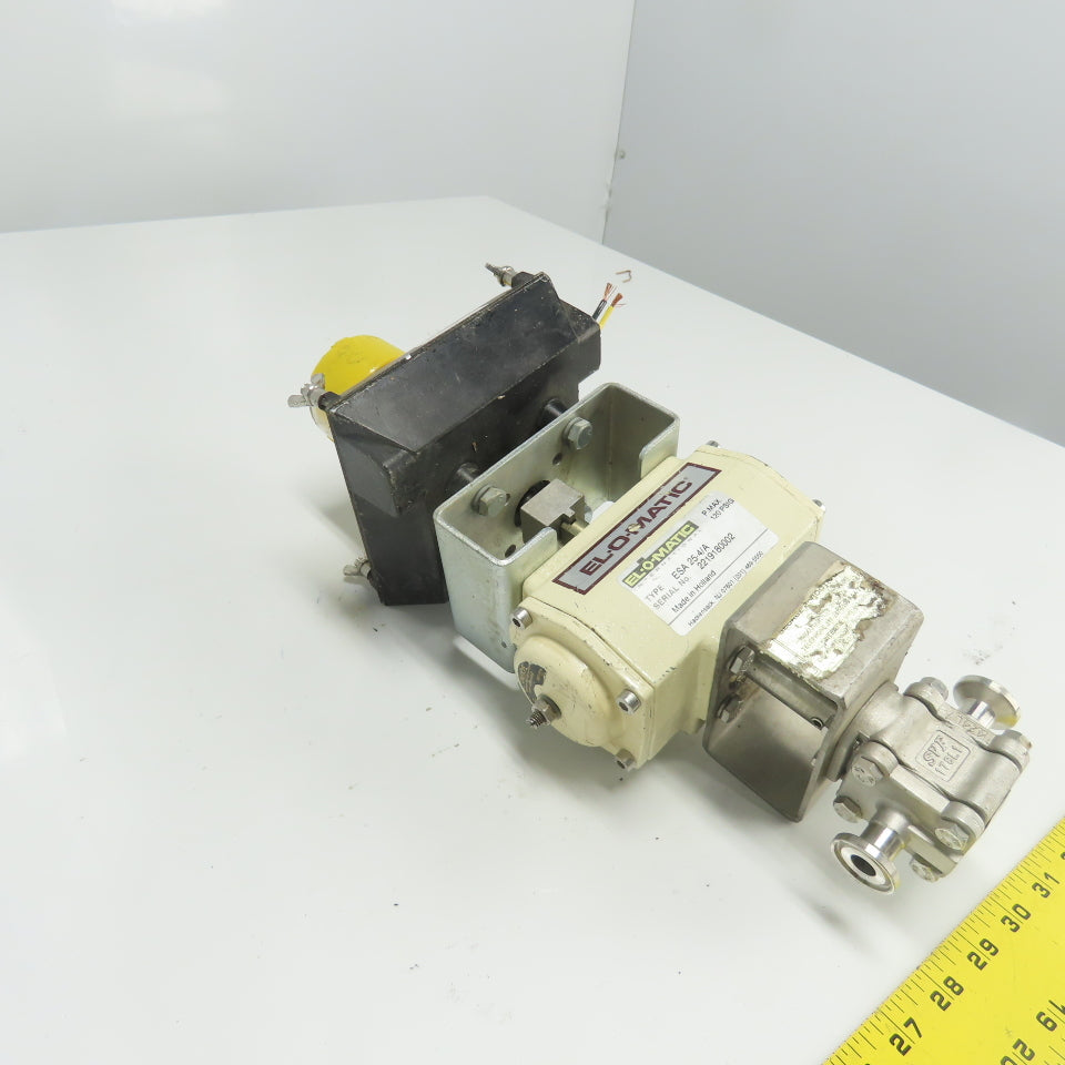 El-O-Matic ESA 25-4/A Pneumatic Valve Actuator 1/2" 120PSIG W/ Accutrak Monitor