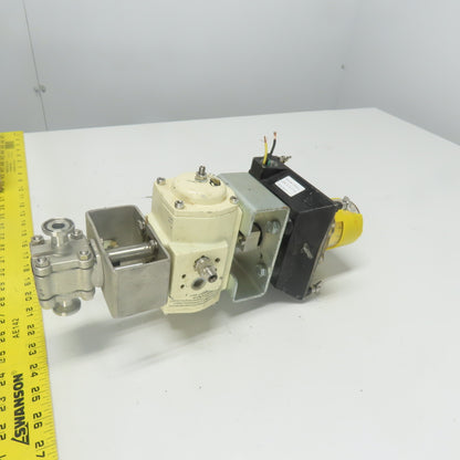 El-O-Matic ESA 25-4/A Pneumatic Valve Actuator 1/2" 120PSIG W/ Accutrak Monitor