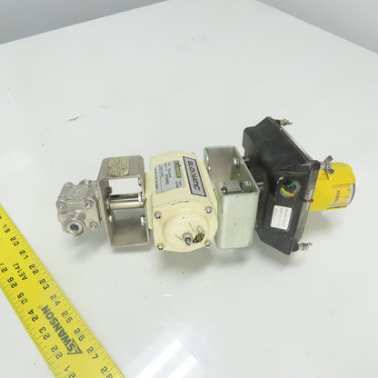 El-O-Matic ESA 25-4/A Pneumatic Valve Actuator 1/2" 120PSIG W/ Accutrak Monitor