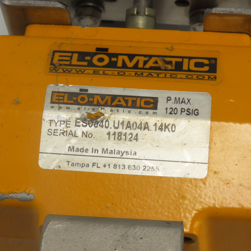 EL-o-Matic ES0040.U1A04A.14K0 1" Pneumatic Valve Actuator 120PSIG W/ Indicator