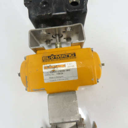EL-o-Matic ES0040.U1A04A.14K0 1" Pneumatic Valve Actuator 120PSIG W/ Indicator