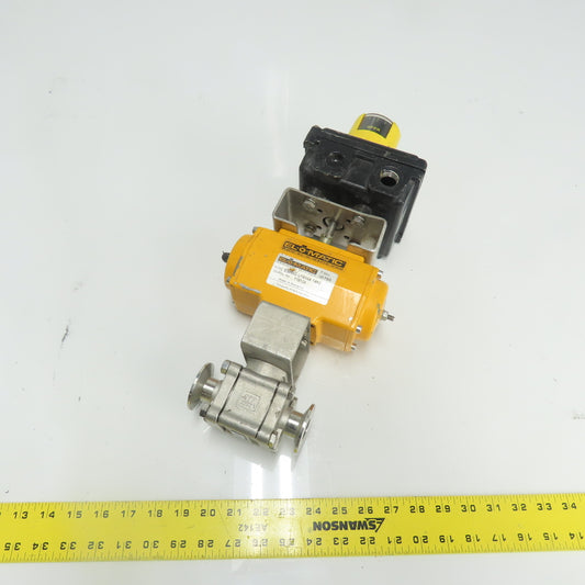 EL-o-Matic ES0040.U1A04A.14K0 1" Pneumatic Valve Actuator 120PSIG W/ Indicator