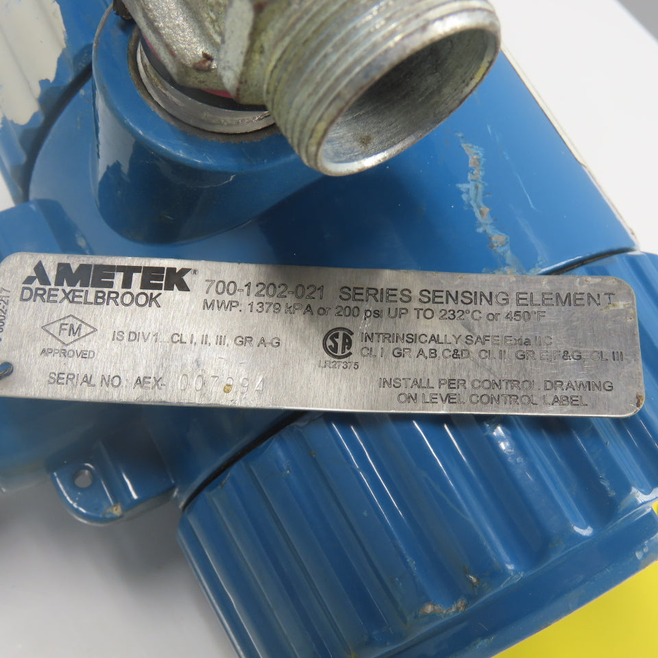 Drexelbrook Ametek 700-1202-021 Sensing Element 22" Probe 85-250VAC 21-100VDC