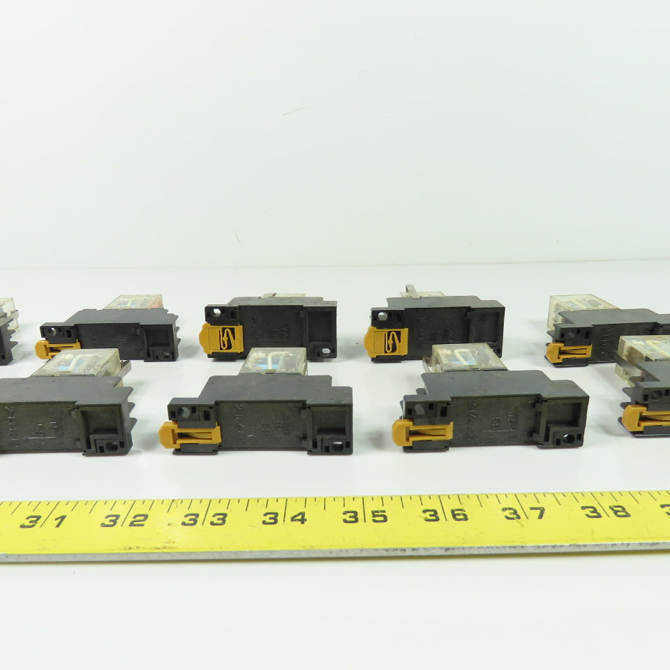 Omron MY2N 24VDC Relay W/ Socket Base Lot Of 10