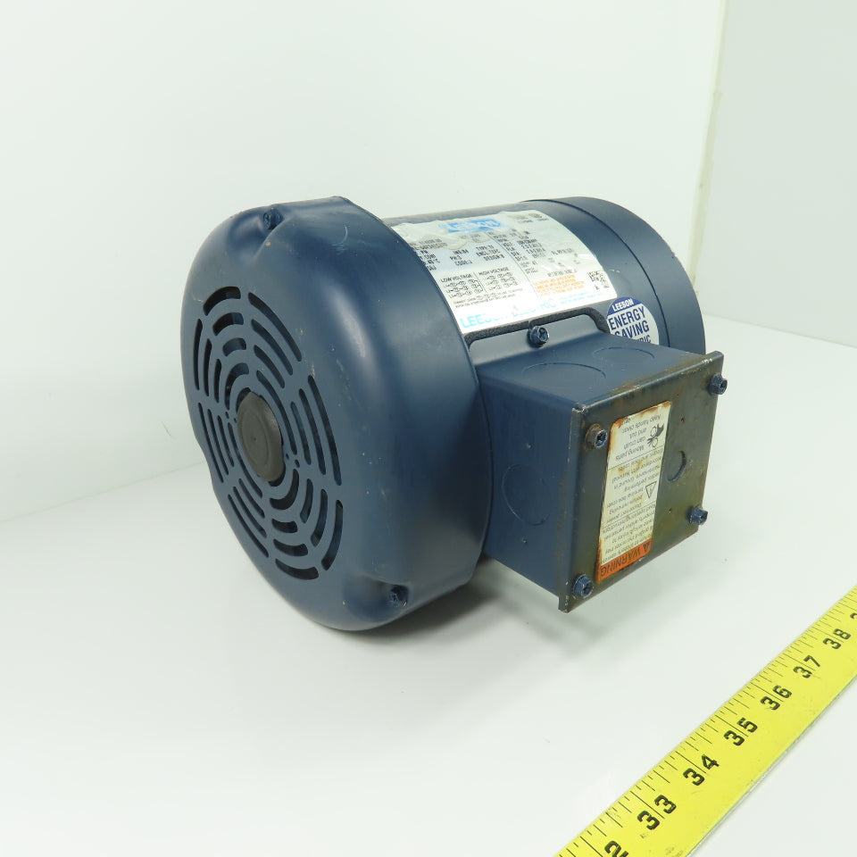Leeson 114208.00 C6T34FC37D 3/4HP AC Electric Motor 3Ph 230/460V 3450RPM 56J
