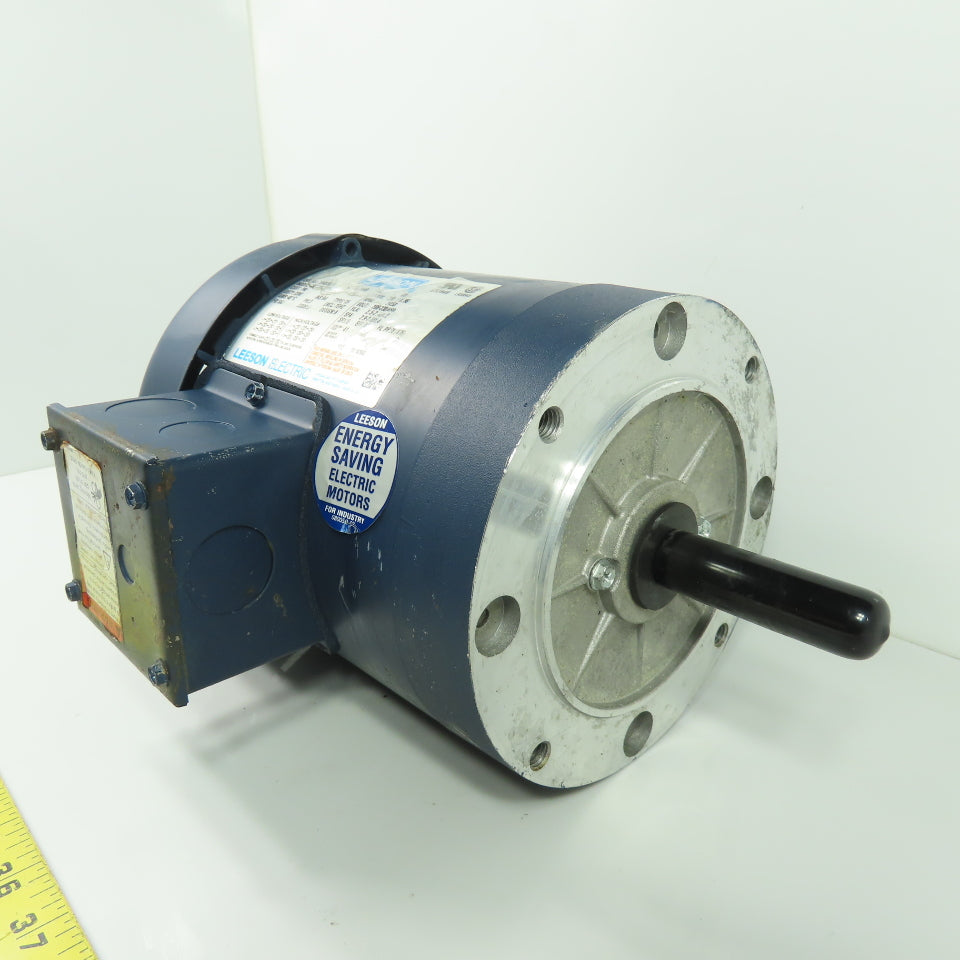 Leeson 114208.00 C6T34FC37D 3/4HP AC Electric Motor 3Ph 230/460V 3450RPM 56J