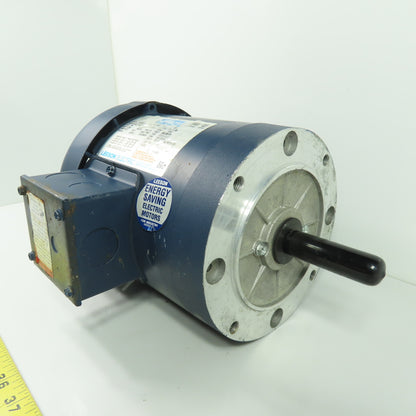Leeson 114208.00 C6T34FC37D 3/4HP AC Electric Motor 3Ph 230/460V 3450RPM 56J