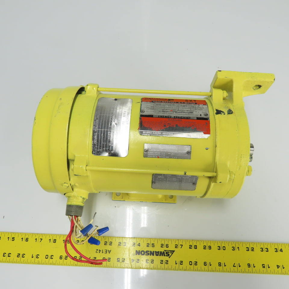 Reliance Electric P14X9127N-VY 1HP Inverter Duty Master AC Motor 230/460V 3Ph