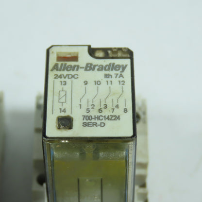 Allen Bradley 700-HC14Z24 SerD 24V DC GP Ice Cube Relay Lot Of 4