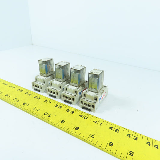 Allen Bradley 700-HC14Z24 SerD 24V DC GP Ice Cube Relay Lot Of 4