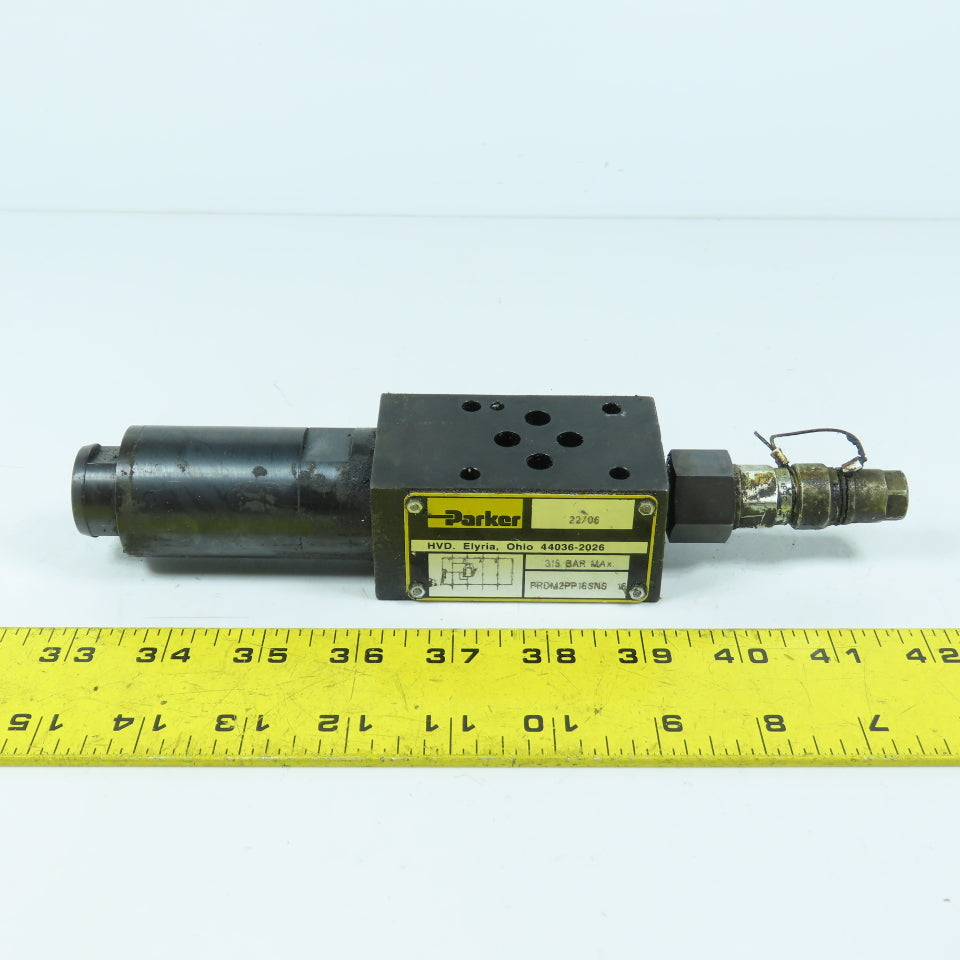 Parker PRDM2PP16SNS Direct Operated Pressure Reducing Valve 315 Bar