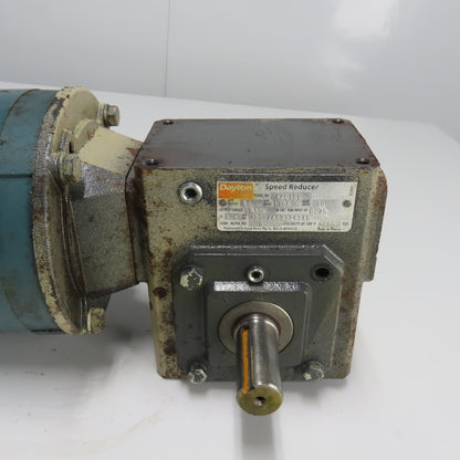 Dayton 4Z010D 30:1 Ratio Gear Motor 60RPM Out 610In-Lb Torque 3Ph 230/460V 1HP