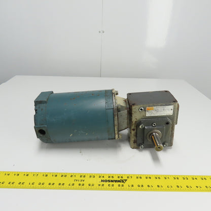 Dayton 4Z010D 30:1 Ratio Gear Motor 60RPM Out 610In-Lb Torque 3Ph 230/460V 1HP