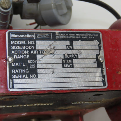 Masoneilan 35112 Camflex II Rotary Globe Control Valve 1" Body 17-4PH W/ 8012-20