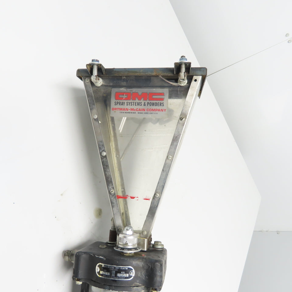 OMC Ortman-Mccain Model LTR Pneumatic Spray Powder Assembly W/ Top Fill Bin