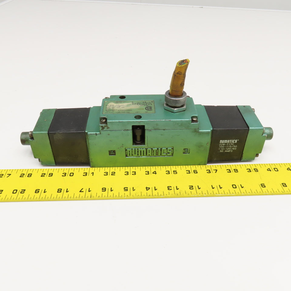 Numatics A23SS400S 2 Way Pneumatic Directional Valve 120V 50/60Hz