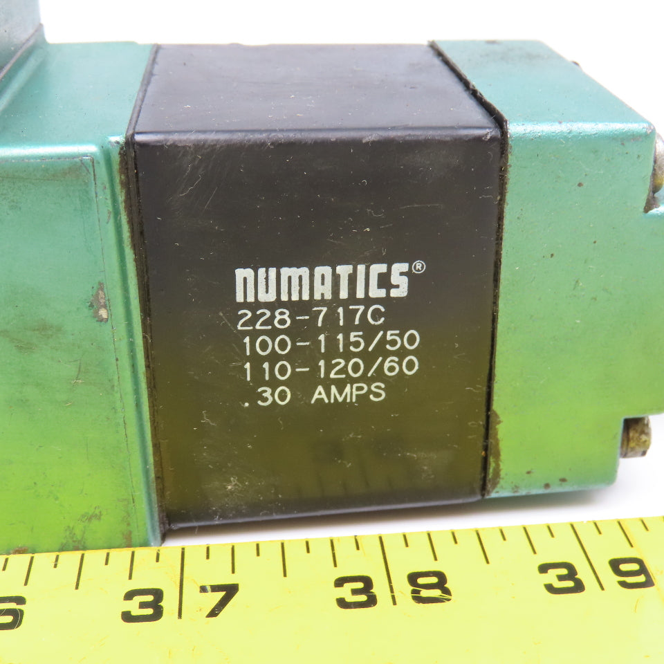 Numatics A23SS400S 2 Way Pneumatic Directional Valve 120V 50/60Hz