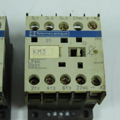Telemecanique LP4K0901 Contactor Relay 24V Coil 5HP 600VAC Max Lot Of 5