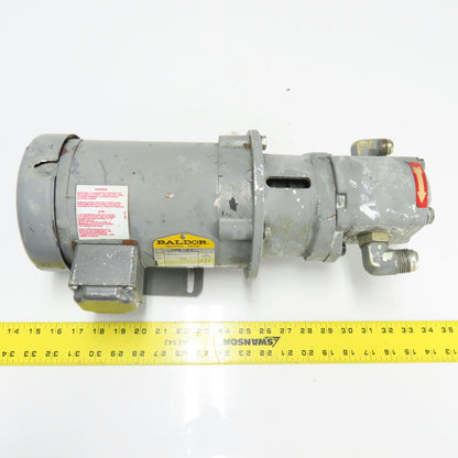 Baldor CM3542 .75HP Electric AC Motor 230/460V 3Ph 1725RPM W/Parker Hyd. Pump