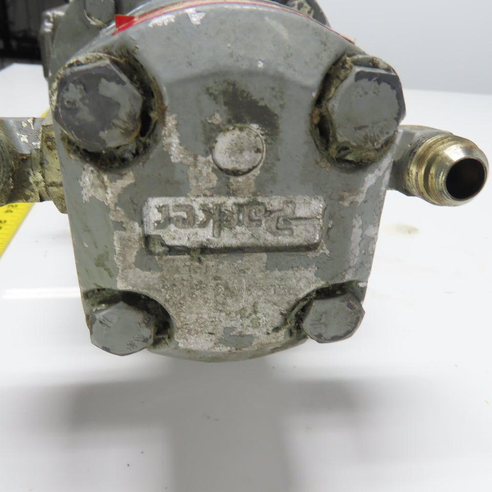 Baldor CM3542 .75HP Electric AC Motor 230/460V 3Ph 1725RPM W/Parker Hyd. Pump