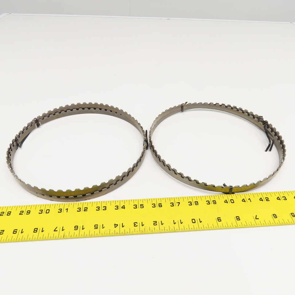 Morse 6'11" x 1/2" .025 GMC Carbide Grit Masonry Band Saw Blade Lot Of 2