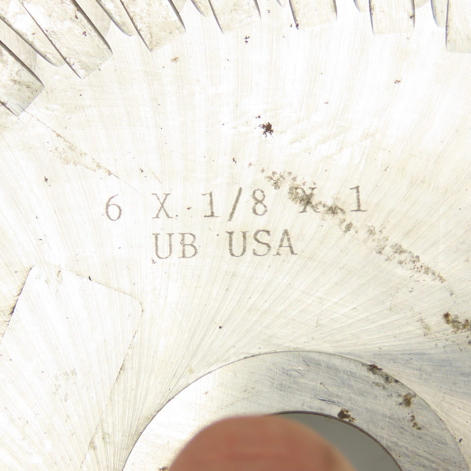 6" x 1/8" x 1" Arbor Slot Cutting Slitter Blade 42T