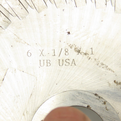 6" x 1/8" x 1" Arbor Slot Cutting Slitter Blade 42T