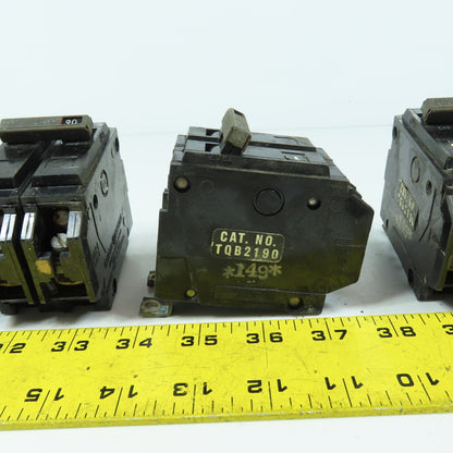 General Electric TQB2190 2-Pole 90A Bolt-On Circuit Breaker Lot Of 5
