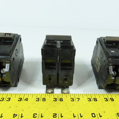 General Electric TQB2190 2-Pole 90A Bolt-On Circuit Breaker Lot Of 5