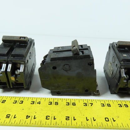 General Electric TQB2190 2-Pole 90A Bolt-On Circuit Breaker Lot Of 5