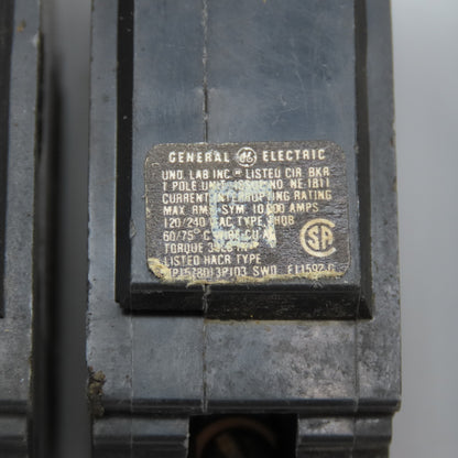 General Electric 20A 1 Pole HACR Type Circuit Breaker Lot Of 10