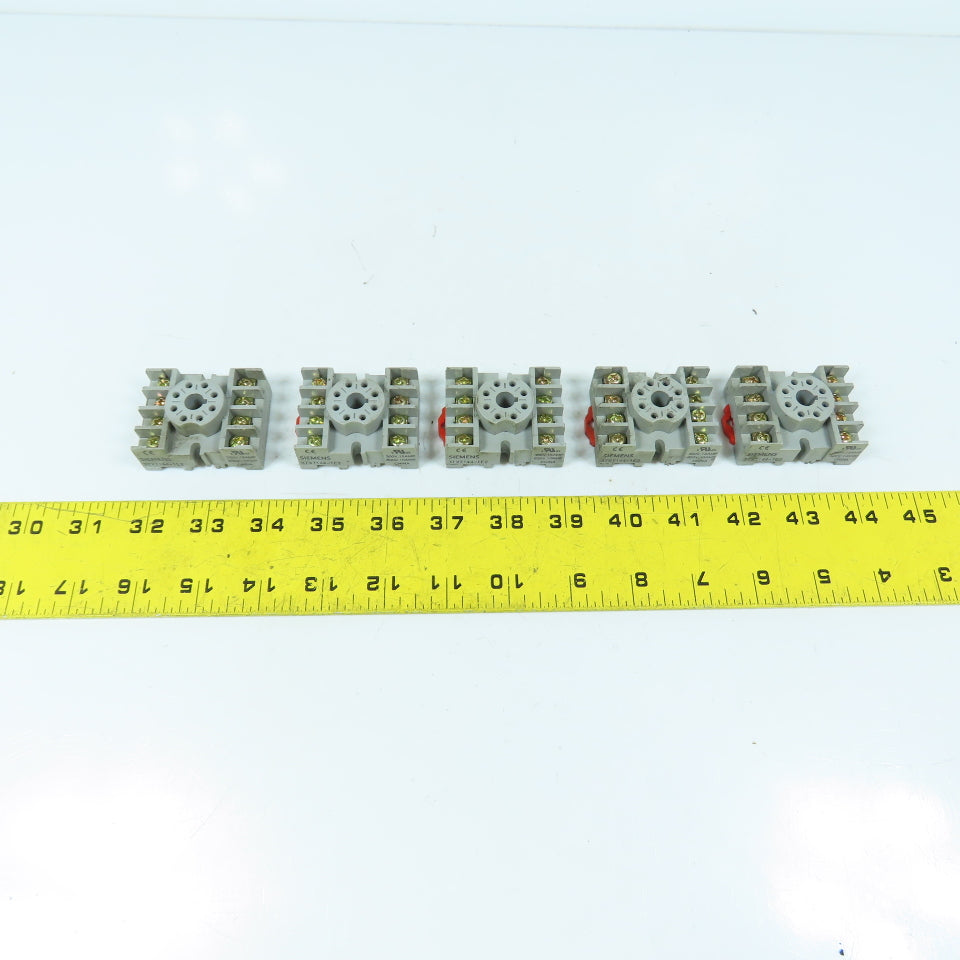 Siemens 3TX7144-1E2 8-Pin Relay Bases 300/600V 10/15A Lot Of 5