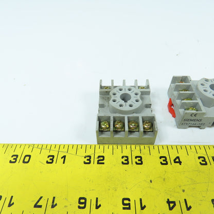 Siemens 3TX7144-1E2 8-Pin Relay Bases 300/600V 10/15A Lot Of 5
