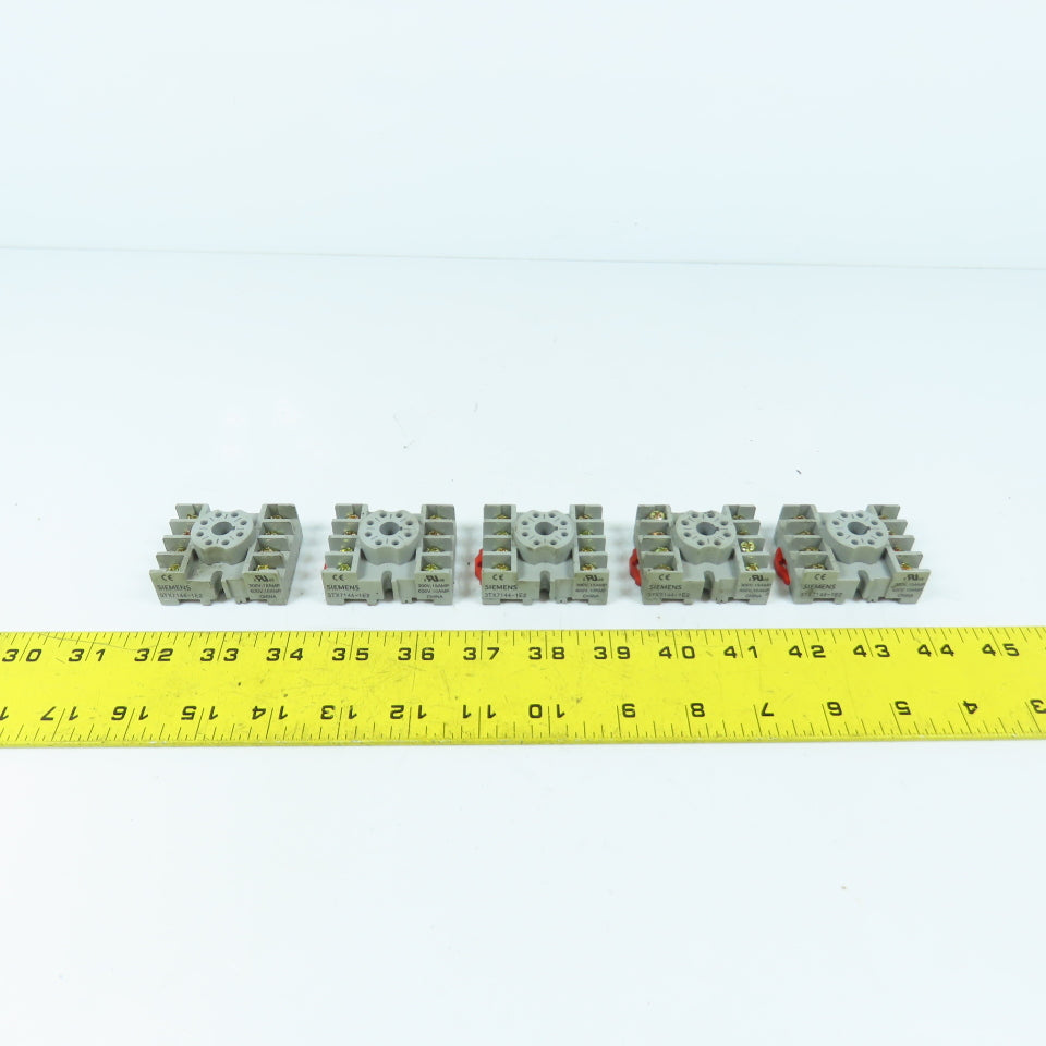 Siemens 3TX7144-1E2 8-Pin Relay Bases 300/600V 10/15A Lot Of 5